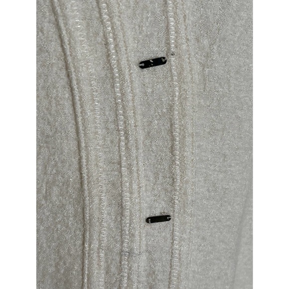 NEW NWT Animale Cream Off White Viscose Wool Blend Sweater Asymmetrical Sz 12 14 - Picture 5 of 13